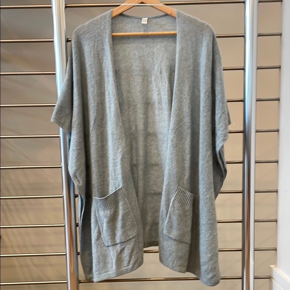 Nordstrom Light Gray Cashmere Cardigan